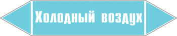 Маркировка трубопровода "холодный воздух" (пленка, 252х52 мм) - Маркировка трубопроводов - Маркировки трубопроводов "ВОЗДУХ" - Магазин охраны труда и техники безопасности stroiplakat.ru